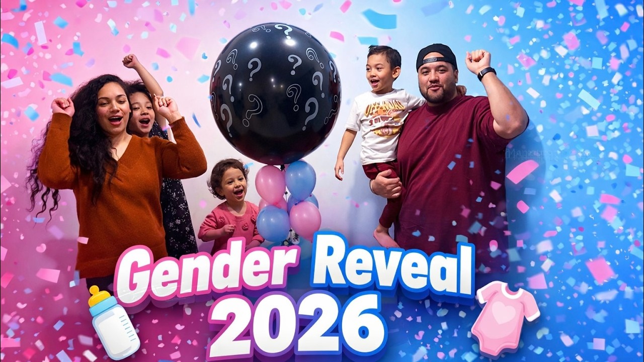 Gender Reveal 2026 Baby #4 | Genuine Reaction!! 🎉