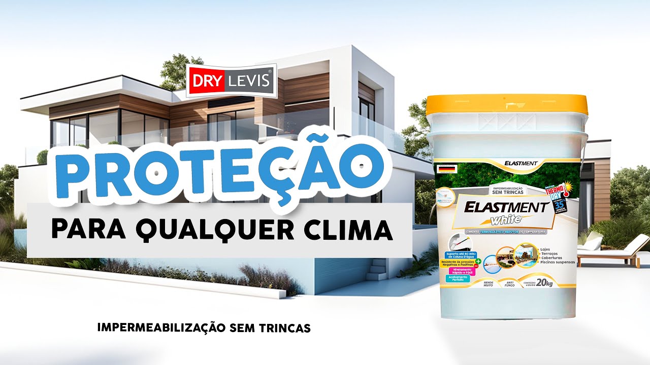 Impermeabiliza&ccedil;&atilde;o Eficiente e Flex&iacute;vel para Diversos Ambientes | ELASTMENT White