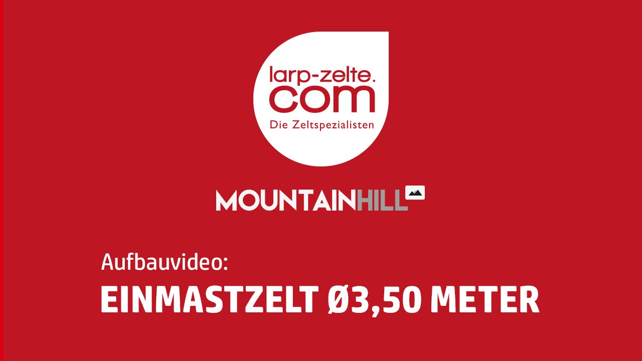 Einmastzelt LARP-Zelte.com - Aufbauvideo