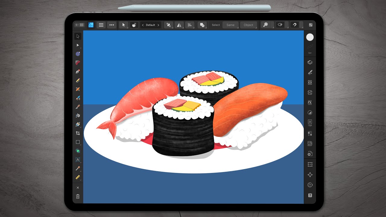 Interface Overview (Affinity Designer iPad)