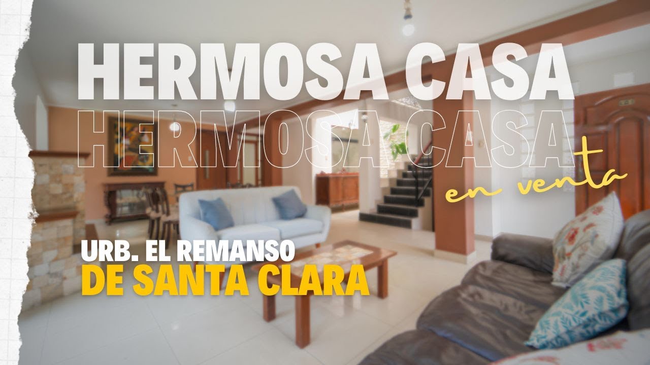 HERMOSA CASA AMPLIA EN VENTA SANTA CLARA ATE