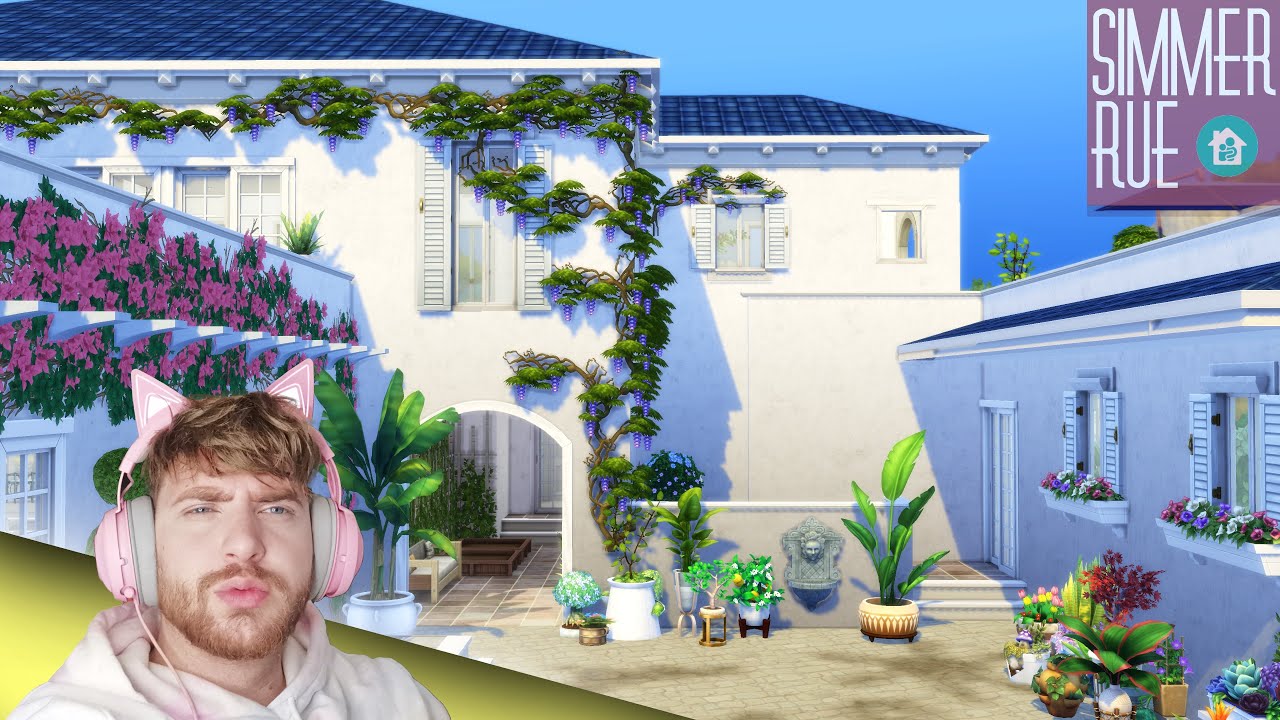 This GREEK VILLA came OUT GREAT!!!!!!! Part 2 // KIT GIVEAWAY - The Sims 4 Speed Build