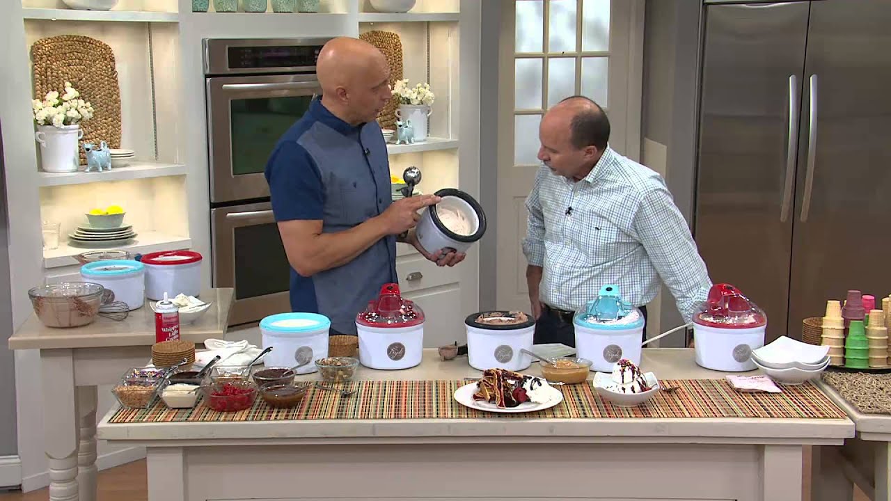 Triple Scoop 1.5 qt. Ice Cream Maker w/ 3 Ice Cream Flavors with Dan Wheeler