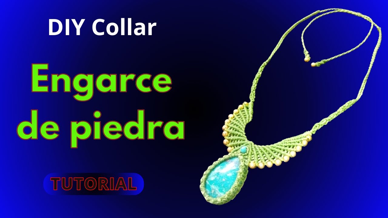 ¡Mira Cómo Se Hace Este Collar Artesanal en macrame Paso a Paso!