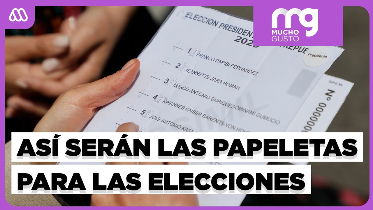 Así serán las papeletas para las elecciones del próximo domingo