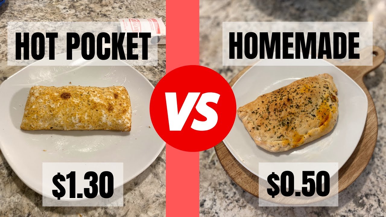 MAKE YOUR OWN HOT POCKETS! BEST BUDGET DUPE RECIPE, LUNCH FOR $0.50!