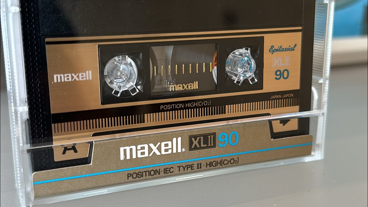 Unpacking a Maxell XLII cassette.