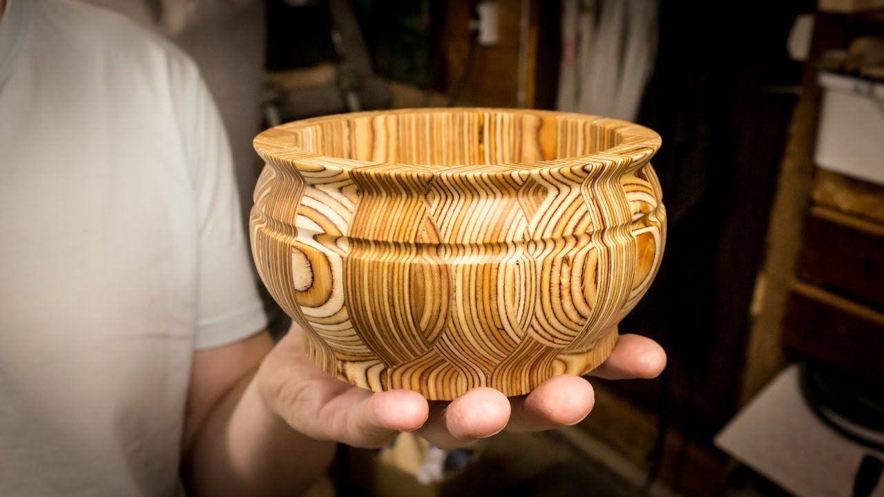I Made a Beautiful Segmented Bowl From Plywood Scraps
