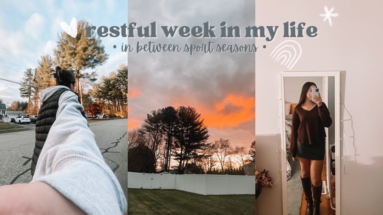 a restful week in my life as a high school senior in between xc & winter track