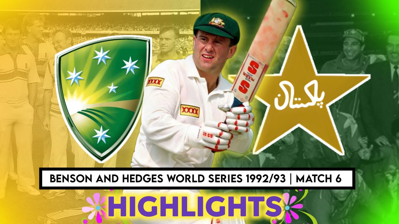 Benson and Hedges World Series 1992/93 | Match 6 | Pakistan Vs Australia
