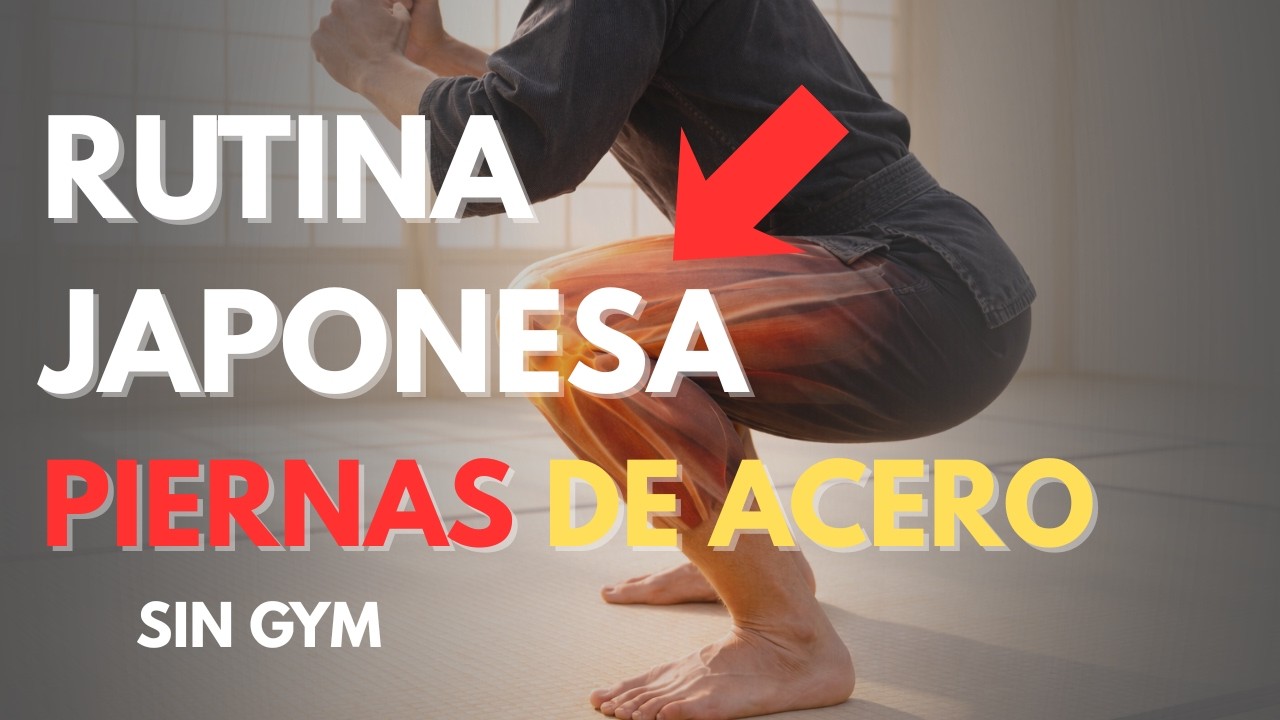 6 Ejercicios Japoneses Para Piernas Fuertes | Sin Gimnasio, 10 Minutos al Día