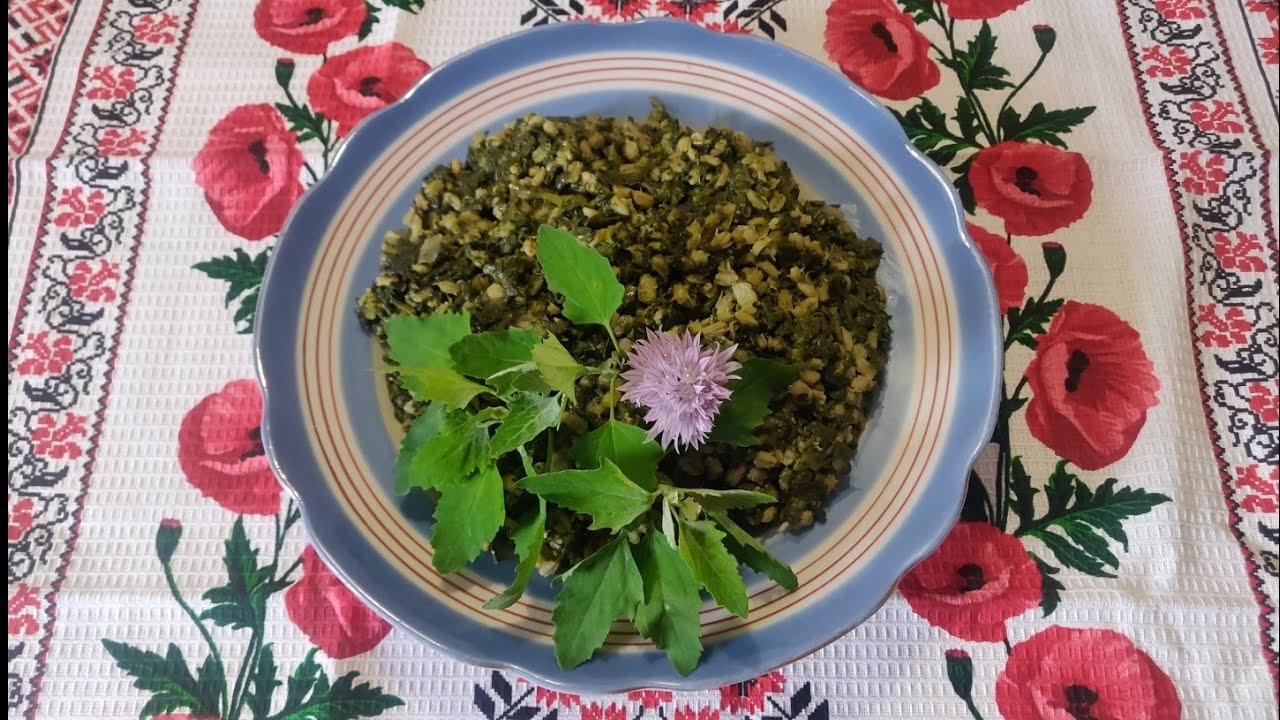Необычное блюдо!! Очень вкусный целебный сорняк! Свирипа из лебеды.