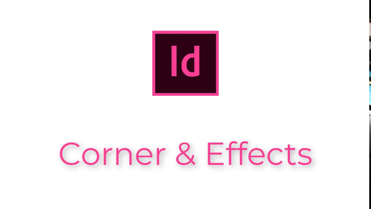 Adobe Indesign Corner et Effects