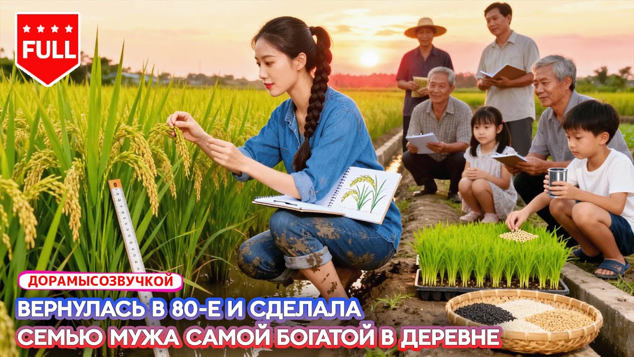 【RUS DUB】🎓⏳Докторантка попадает в 80-е и делает семью мужа самой богатой в деревне💰