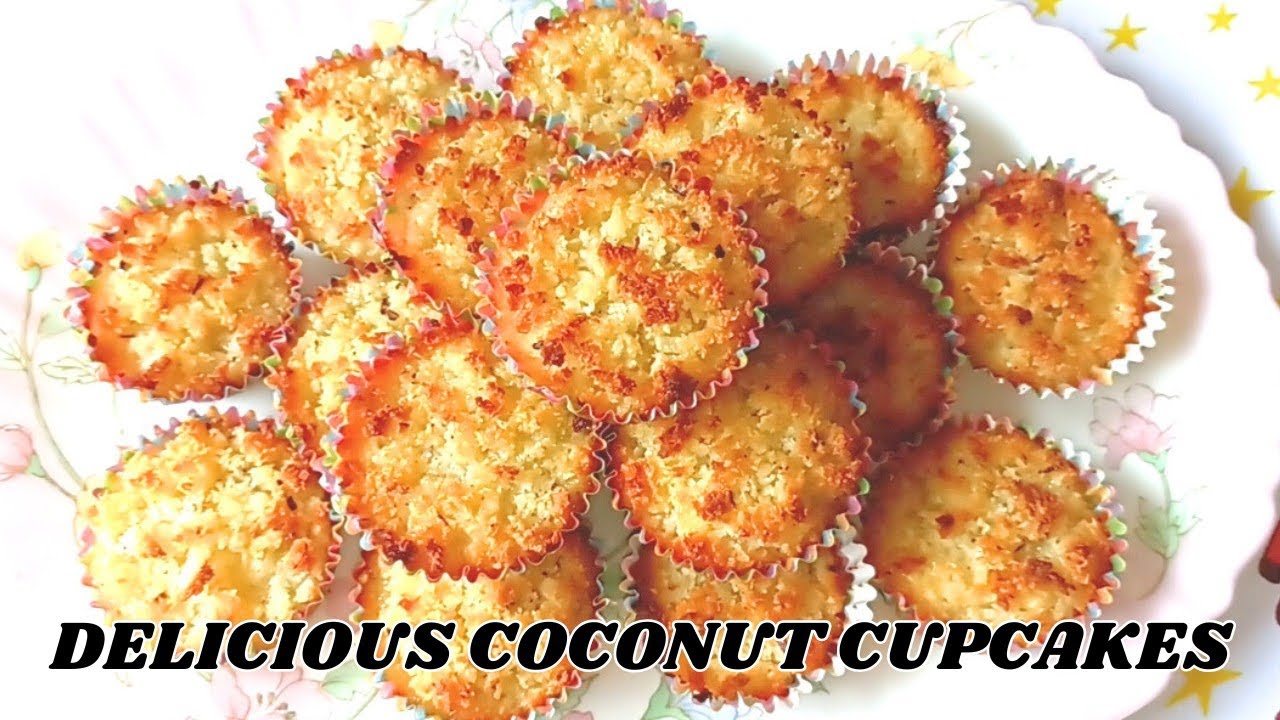 Delicious Moist Coconut Cupcakes | Easy Recipe