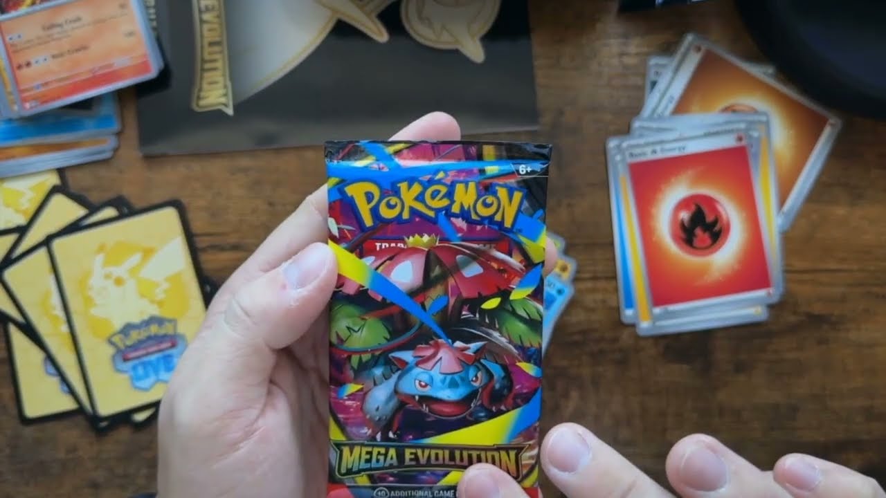 Opening a Pokemon Trading Card Game Mega Evolutions Elite Trainer Box | Pokemon TCG