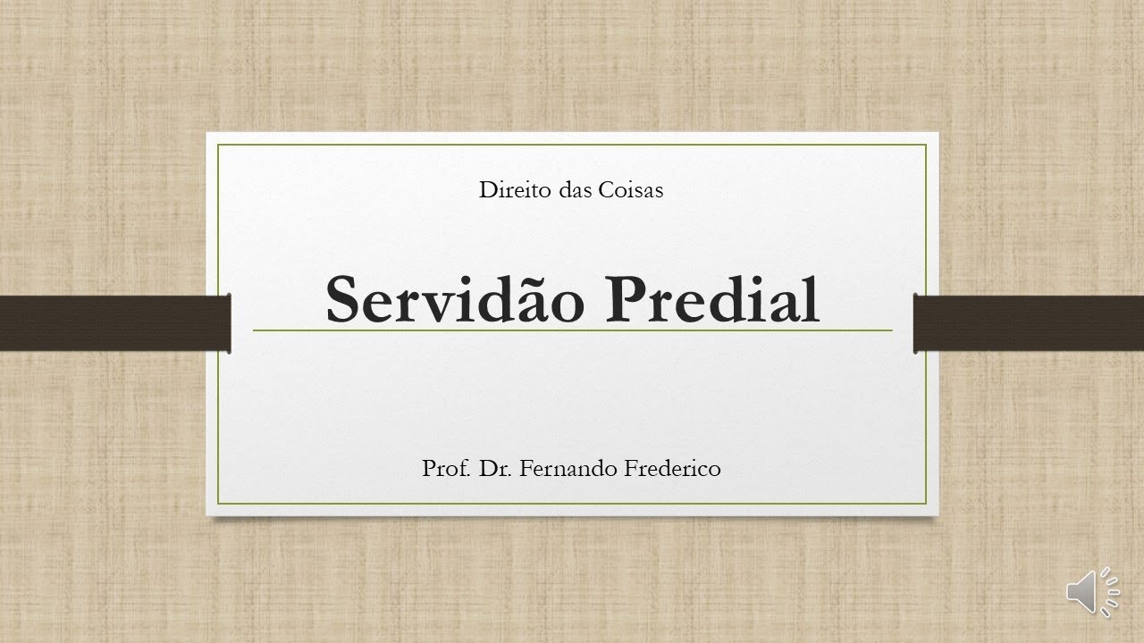 Servidão predial