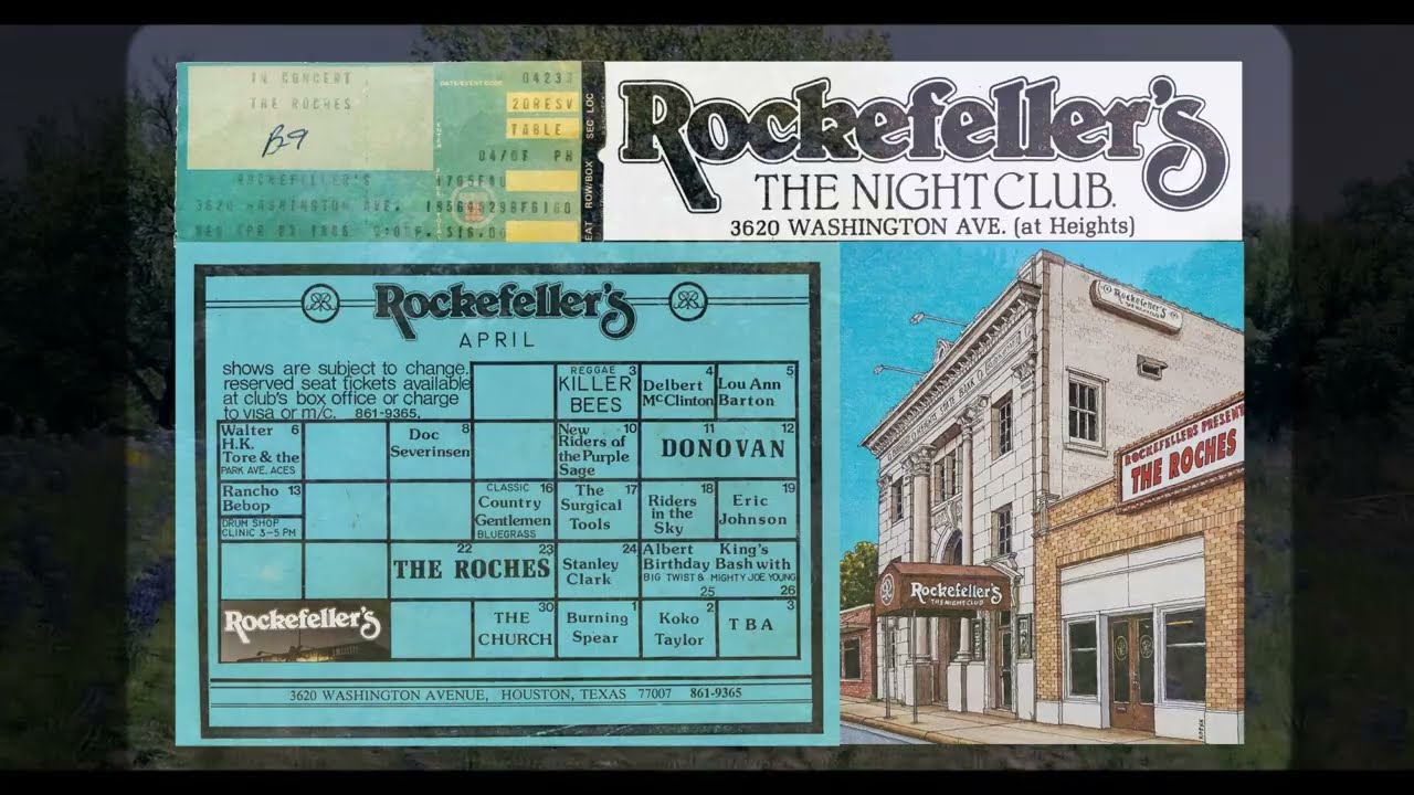 The Roches -  Rockefeller's Night Club, Houston TX 4/23/86 (soundboard audio mono)