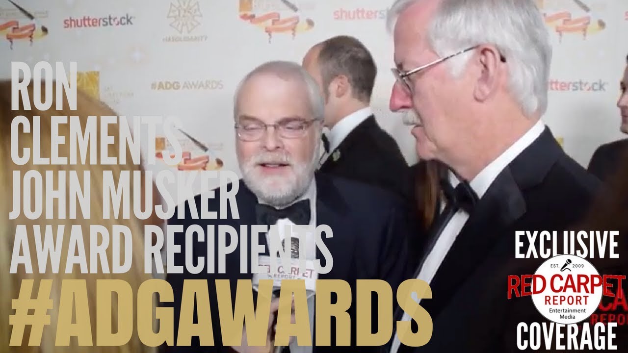 Ron Clements, John Musker, Award Recipients interviewed at the 22nd Annual ADG Awards #ADGAwards