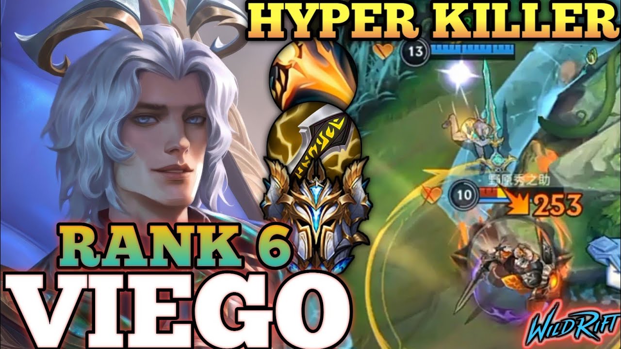 VIEGO SMOOTH SKILLS COMBO EXECUTION! HYPER KILLER - TOP 6 GLOBAL VIEGO BY 薇薪小程序搜EU欧服赔玩 - WILD RIFT