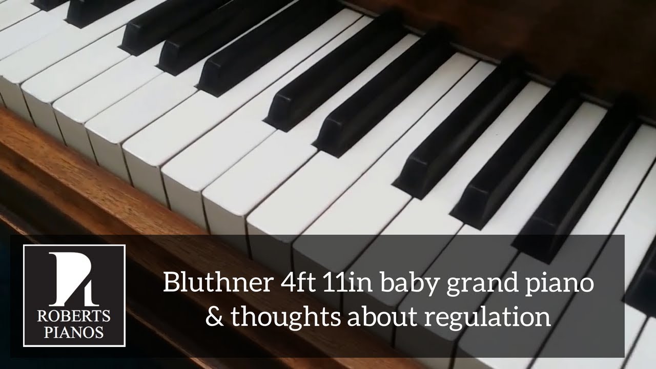 Bluthner 4ft 11in baby grand piano + thoughts about regulation