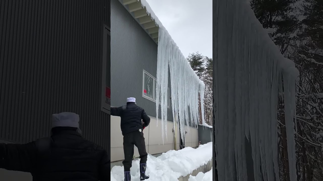 決死の氷柱落とし