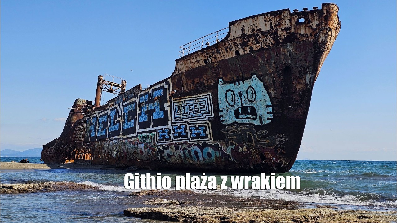 Githio plaża z wrakiem