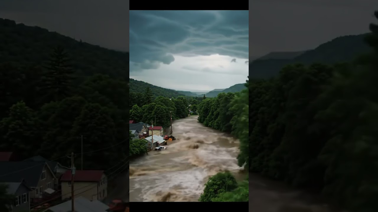 💨 Sky Turned Into a Weapon &ndash; Deadly Cloudburst Hits! 🌧️🏚️