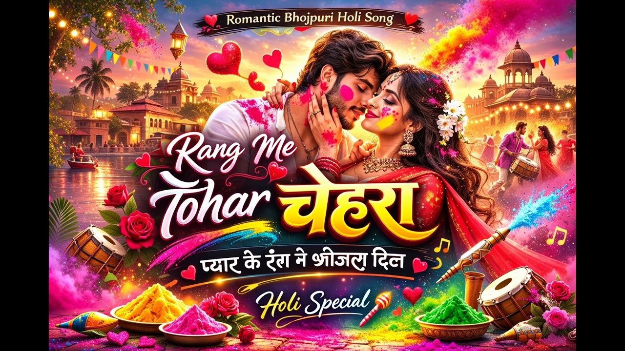  रंग में तोहार चेहरा ।Rang Me Tohar Chehra 💖 | Bhojpuri Holi Romantic Song 2026 | Superhit Love Song