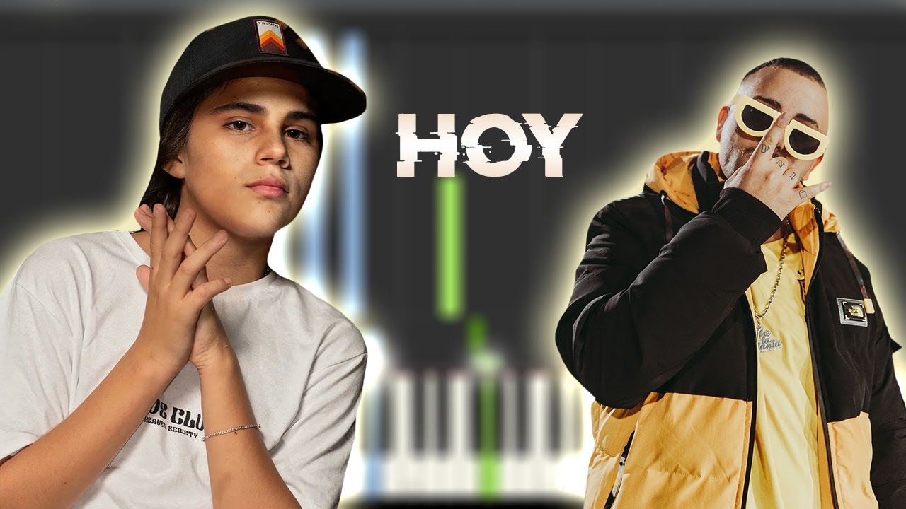 Valentino Merlo X The la planta - Hoy | Instrumental Piano Tutorial / Partitura / Karaoke / MIDI