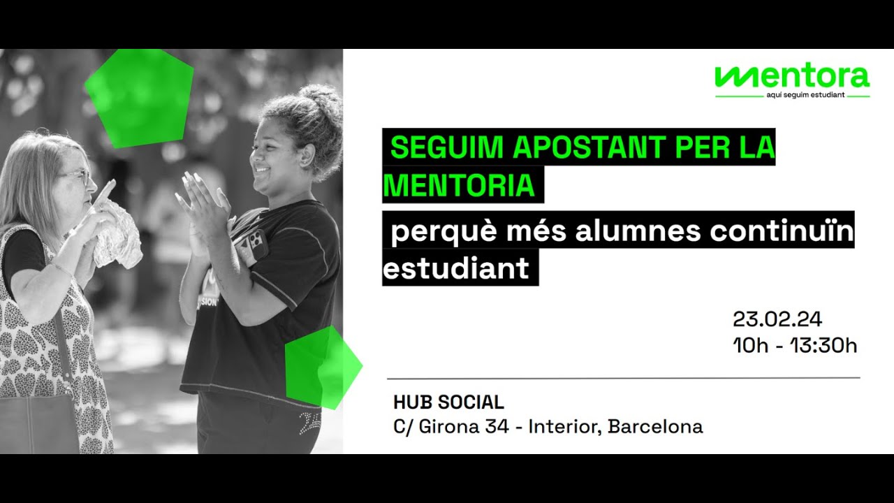 Seguim apostant per la mentoria perquè més alumnes continuïn estudiant! #Mentora