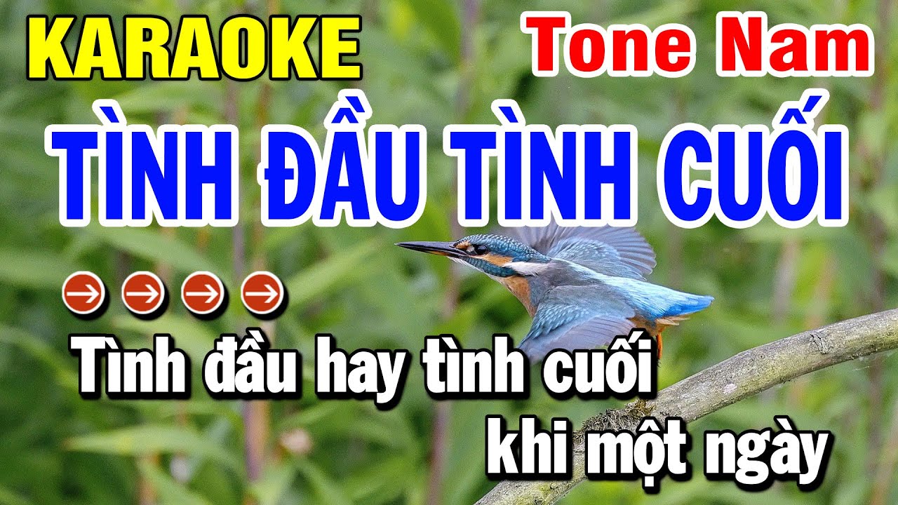 Karaoke Tình Đầu Tình Cuối | Nhạc Sống Tone Nam | Huỳnh Lê
