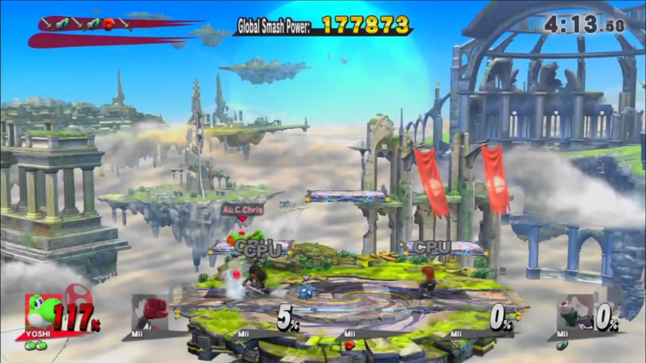 Super Smash Bros. for Wii U - Classic Mode - Yoshi (9.0 Intensity)