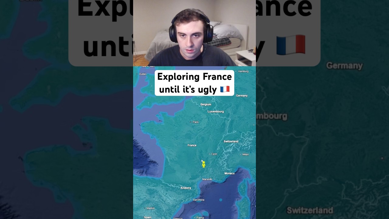 Исследуем Францию, пока она не станет неприглядной 🇫🇷 #путешествия #googleearth #франция #европа ...