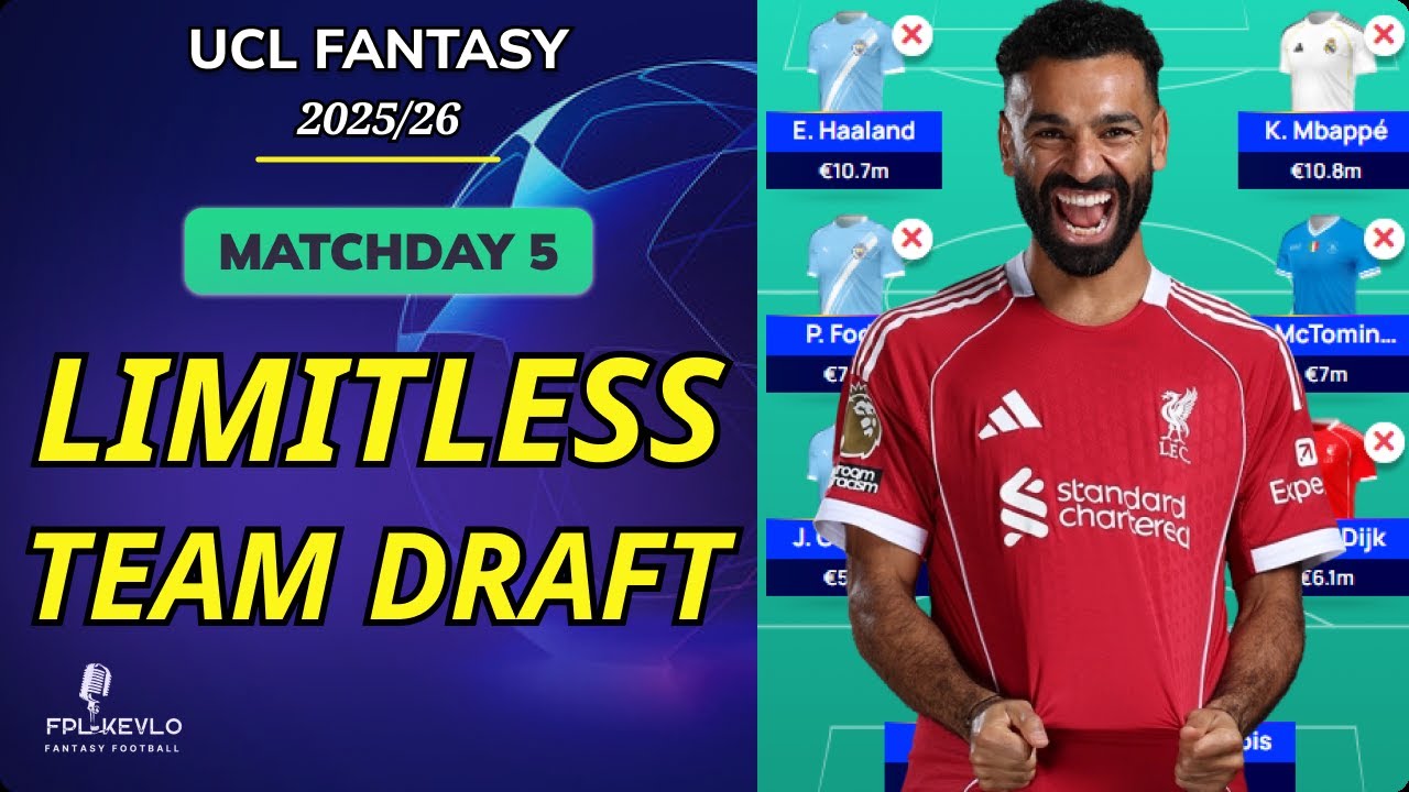 Фэнтези-тур UCL 5 | ЛУЧШИЙ ВЫБОР КОМАНДЫ LIMITLESS | Фэнтези Лиги чемпионов 2025/26