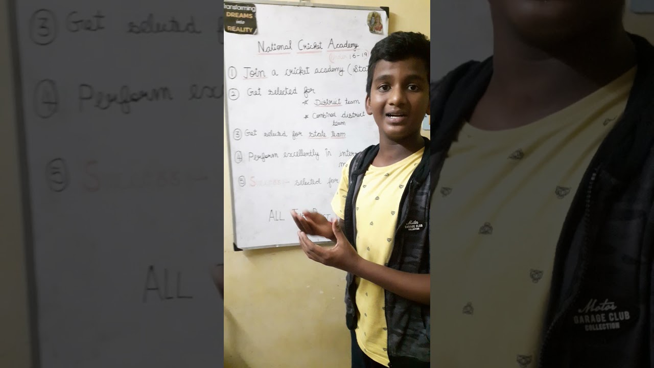 NATIONAL CRICKET ACADEMY                  Selection process☺☺
