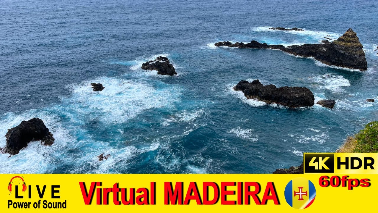 MADEIRA - Seixal  💢4K 60fps 🌈HDR 🎧Live Sounds #virtualmadeira