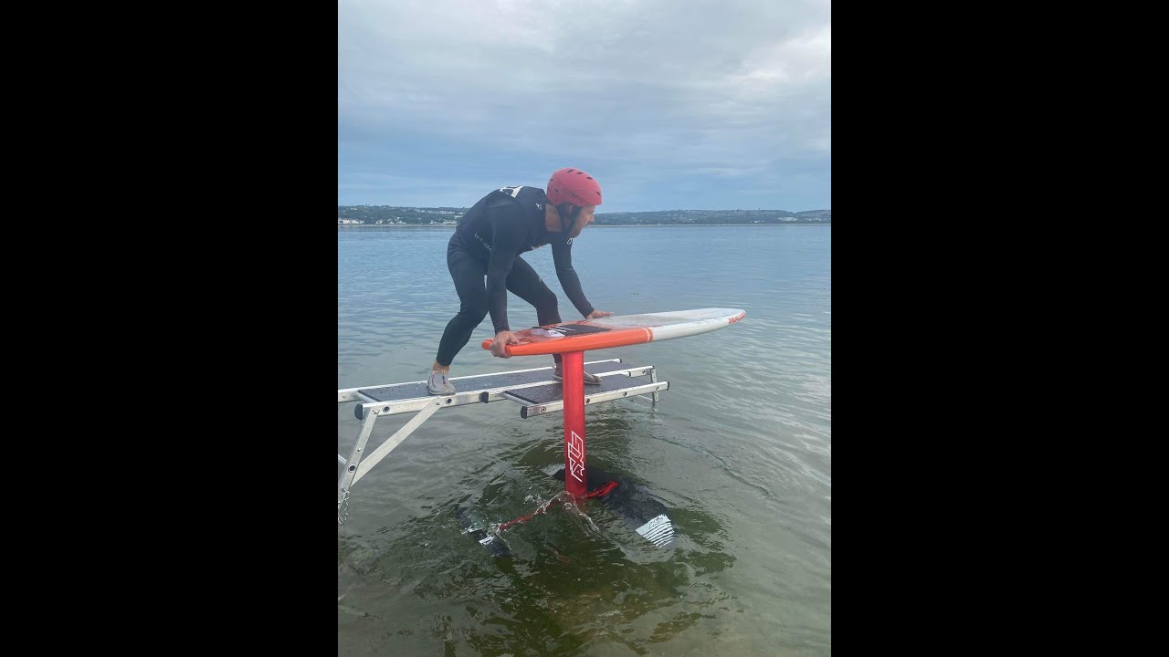 DOCKSTAR in action again- aqua foil dock starting with the CHASE Ladders cantilever platform - UK