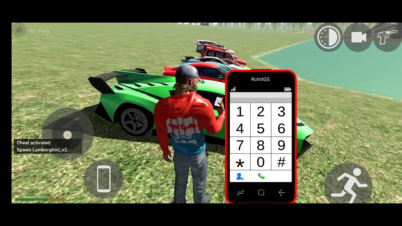 Indian bike 3D sports car vs off-road car water test and police station vs franklin 