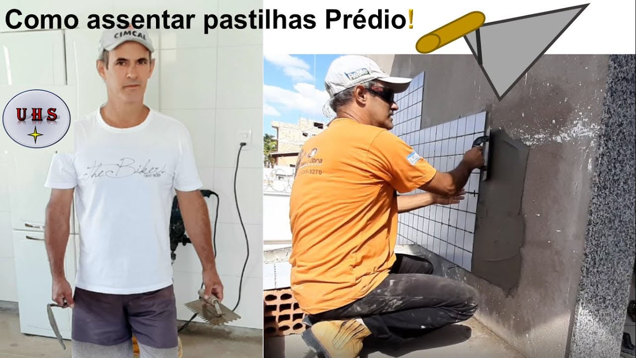 Como assentar pastilhas na parede aprenda  como colocar pastilha em fachada de prédio pastilha 10x10
