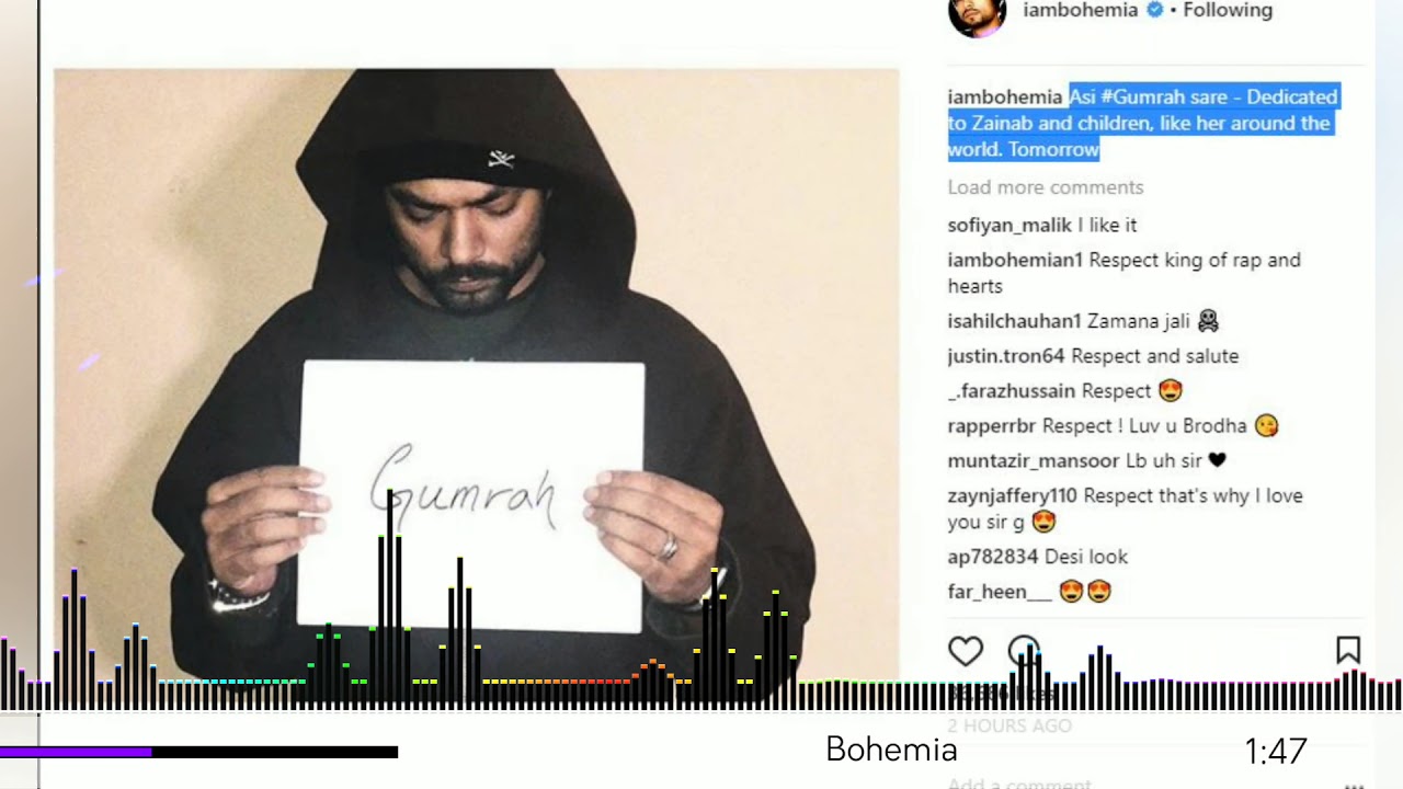 Gumrah - BOHEMIA Dedicate to Zainab | Silent Sunny