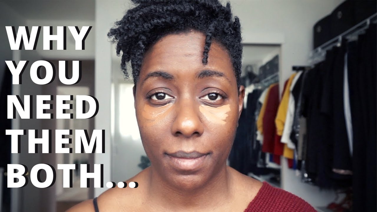 Лайфхак с консилером для темнокожих женщин! Вам нужны два цвета... вот почему