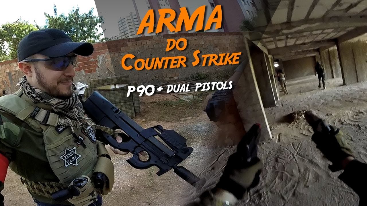 AIRSOFT | JOGANDO COM UMA P90 E DUAS PISTOLAS | SHOPPING EM CONSTRUÇÃO
