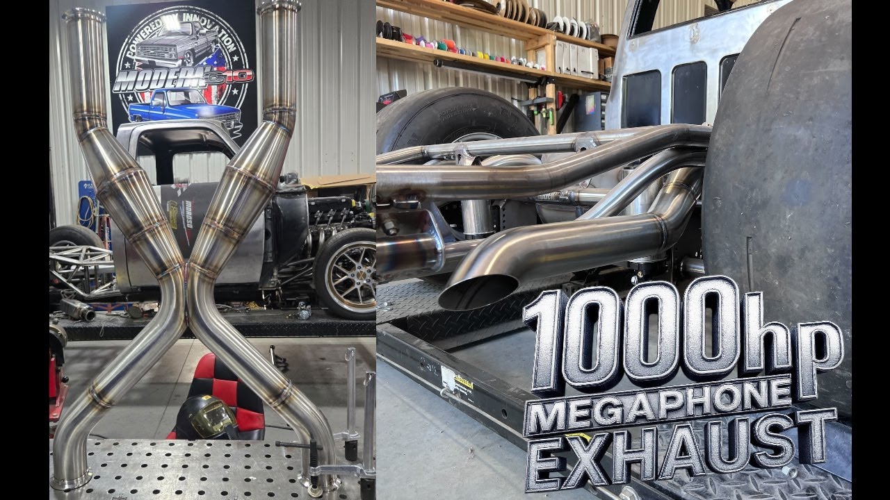 1000hp Squarebody build gets megaphone exhaust system!