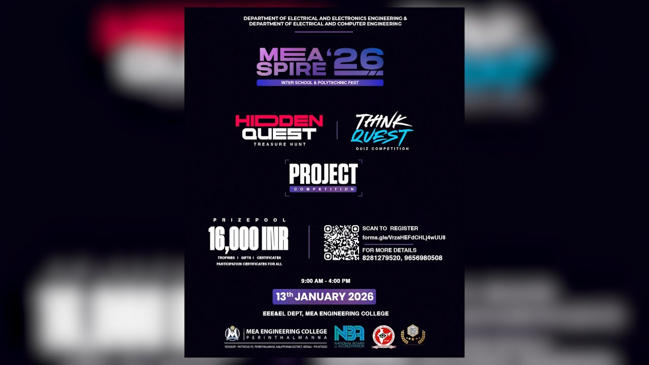 MEA'26 SPIRE | INTER SCHOOL & POLYTECHNIC FEST