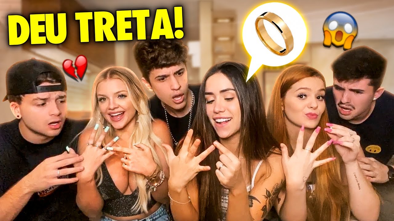 TIRA OU NÃO TIRA ALIANÇA COM NAMORADAS ASSISTINDO! (Ft.Maria Venture, Ujoaozinho,Carol,Viih Tube)