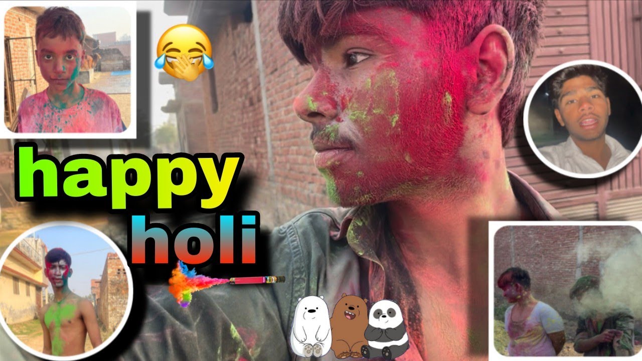 Happy holi 2026❤️😘 #holi #rangoli #youtube#shanusharma 