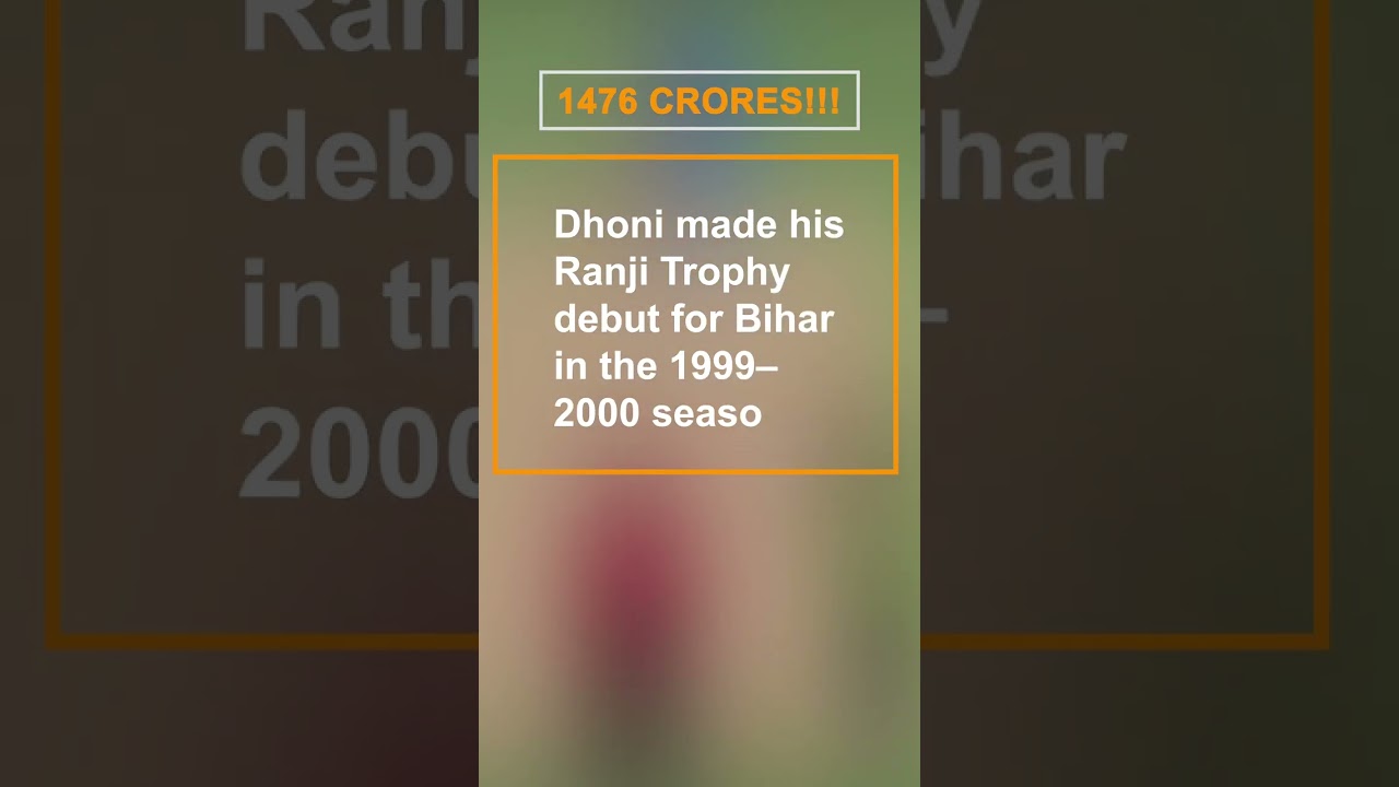 DHoni ka Total net worth!! #ipl2023 #msdhoni #economy #income