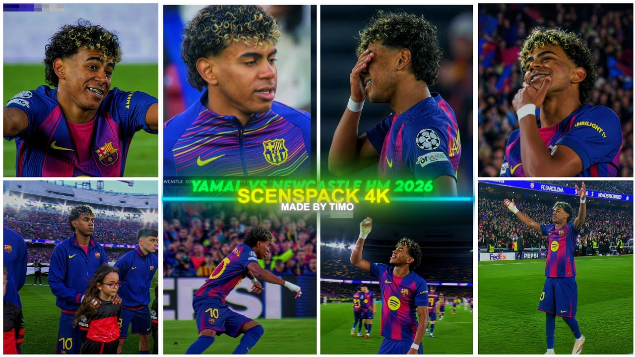 Lamine Yamal Vs Newcastle At Home 2026 / RARE CLIPS ● SCENEPACK 4K (With AE CC and TOPAZ)