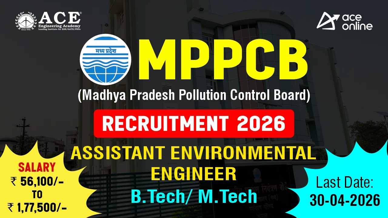 M.P POLLUTION CONTROL BOARD Recruitment 2026 |Assistant Environmental Engineer | Last Dt: 30-04-2026
